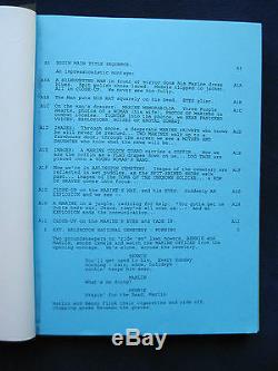 THE ROCK Original Screenplay MICHAEL BAY Film with SEAN CONNERY & NICHOLAS CAGE