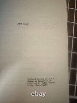 THE ROSE (12/21/78) Revised Movie Script Vintage copy Biopic