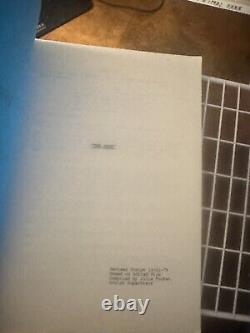 THE ROSE (12/21/78) Revised Movie Script Vintage copy Biopic