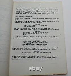 THE RUNNING MAN, Steven E de Souza 1985 SciFi Movie Script Arnold Schwarzenegger