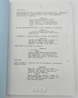 THE SANDLOT / Robert Gunter 1992 Screenplay Cult Classic baseball adventure film