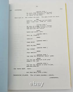 THE SANDLOT / Robert Gunter 1992 Screenplay Cult Classic baseball adventure film