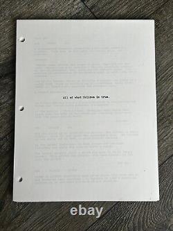 THE SHADOW Movie Script Pulp Hero Final Draft Screenplay with Sketch Art 1991