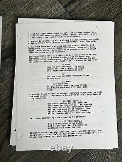 THE SHADOW Movie Script Pulp Hero Final Draft Screenplay with Sketch Art 1991