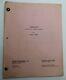 The Strange And Deadly Occurrence / Sandor Stern 1974 Tv Movie Script Screenplay