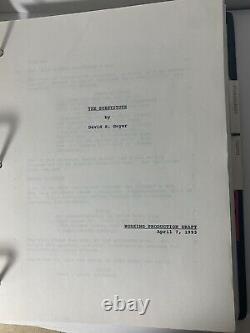 THE SUBSTITUTE (93) Shooting Script, Storyboards, More, Mark Wahlberg's 1st film