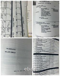 THE SUBSTITUTE (93) Shooting Script, Storyboards, More, Mark Wahlberg's 1st film