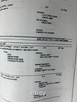 THE SUBSTITUTE (93) Shooting Script, Storyboards, More, Mark Wahlberg's 1st film