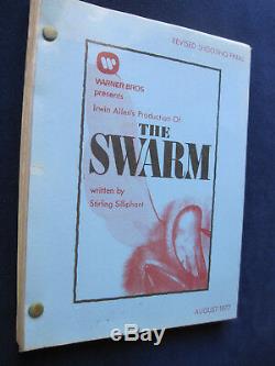 THE SWARM Original HORROR FILM Script Actor BRADFORD DILLMAN'S Copy with Notes