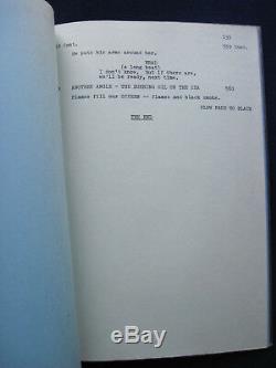 THE SWARM Original HORROR FILM Script Actor BRADFORD DILLMAN'S Copy with Notes