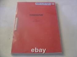 THE TERMINATOR James Cameron 1983 Movie Script Screenplay Arnold Schwarzenegger