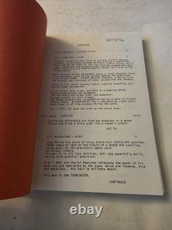 THE TERMINATOR James Cameron 1983 Movie Script Screenplay Arnold Schwarzenegger