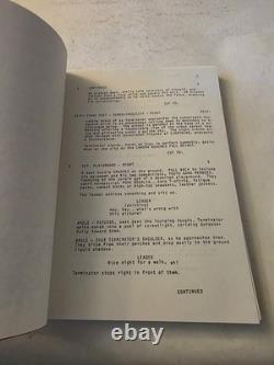 THE TERMINATOR James Cameron 1983 Movie Script Screenplay Arnold Schwarzenegger