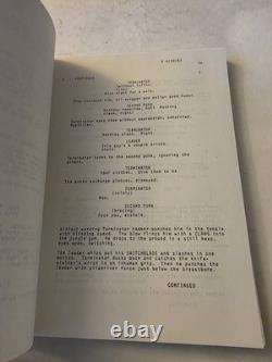 THE TERMINATOR James Cameron 1983 Movie Script Screenplay Arnold Schwarzenegger