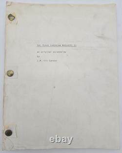 THE TEXAS CHAINSAW MASSACRE 2 / L. M. Kit Carson 1986 Screenplay, Slasher Film
