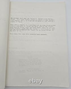 THE TEXAS CHAINSAW MASSACRE 2 / L. M. Kit Carson 1986 Screenplay, Slasher Film