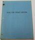 The Tie That Binds / Leslie Hill, 1981 Movie Script, Unproduced Screenplay