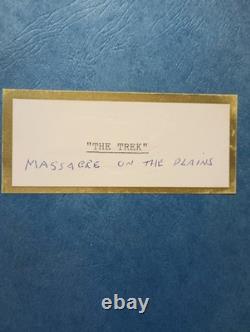 THE TREK (Massacre on the Plains) Unmade Montgomery Pittman Western Movie Script
