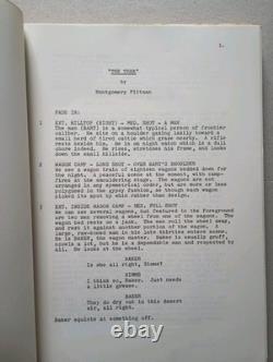 THE TREK (Massacre on the Plains) Unmade Montgomery Pittman Western Movie Script
