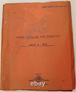 THREE COINS IN THE FOUNTAIN / 1953 Movie Script Screenplay, Oscar Winning Drama