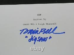 TOBIN BELL Signed SAW Movie SCRIPT Autograph Jigsaw RARE BECKETT BAS COA