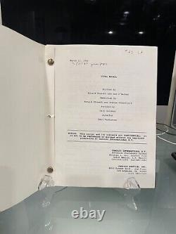 TOTAL RECALL Original Script for the 1990 Film Schwarzenegger
