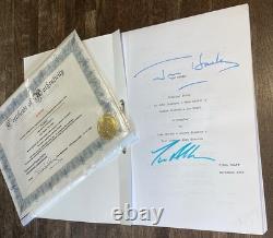 TOY STORY Original Hand Signed TOM HANKS TIM ALLEN Movie Script Signatures coa