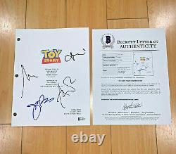 TOY STORY SIGNED FULL PAGE MOVIE SCRIPT BY 3 CAST with BECKETT BAS COA TIM ALLEN