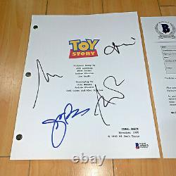 TOY STORY SIGNED FULL PAGE MOVIE SCRIPT BY 3 CAST with BECKETT BAS COA TIM ALLEN