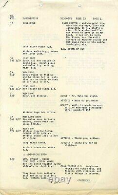 TO KILL A MOCKINGBIRD (1962) Archive of 3 scripts for Harper Lee film adaptation