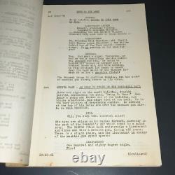 TRUE TO THE ARMY 1941 Original Paramount Movie Script Sequence Drafts COA
