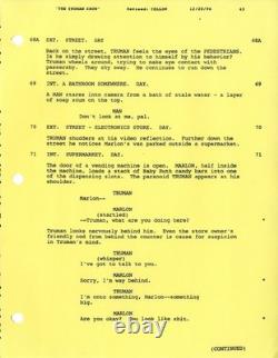 TRUMAN SHOW, THE (1997) Rainbow film script by Andrew Niccol for Peter Weir film