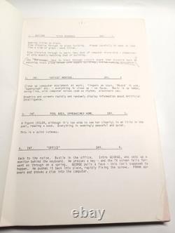 Takeover 1988 Prodn Used Movie Film Script Notes Color Revision Pages Barry Otto