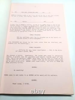 Takeover 1988 Prodn Used Movie Film Script Notes Color Revision Pages Barry Otto