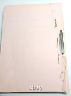 Takeover 1988 Prodn Used Movie Film Script Notes Color Revision Pages Barry Otto