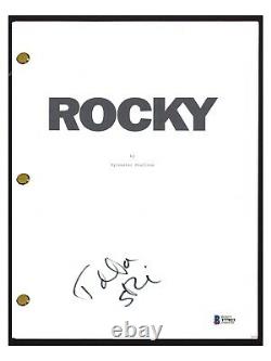 Talia Shire Signed Autograph ROCKY Movie Script Screenplay Beckett BAS COA
