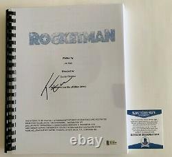 Taron Egerton Autographed Rocketman Full Movie Script Signed Beckett COA