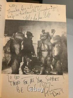 Teenage Mutant Ninja Turtles Movie CAST/CREW SIGNED Chapter Book +bts photo TMNT