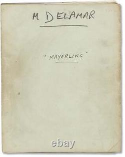 Terence Young MAYERLING Original screenplay for the 1968 film #152185