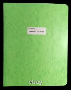 Terminal Velocity 1993 Draft 7 Script Sony Imageworks Provenance
