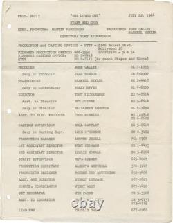 Terry Southern LOVED ONE Original screenplay for the 1965 film crew #131051