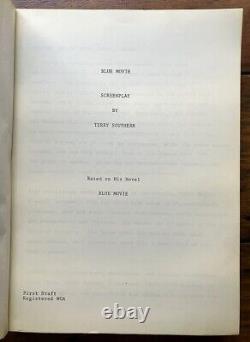 Terry Southern Unpublished Script Blue Movie (Stanley Kubrick)