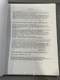 The Abyss 1988 JAMES CAMERON Revised Draft Screenplay Vintage Movie Script