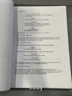 The Abyss 1988 JAMES CAMERON Revised Draft Screenplay Vintage Movie Script
