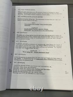 The Abyss 1988 JAMES CAMERON Revised Draft Screenplay Vintage Movie Script