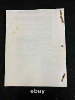 The Big Easy Original Movie Shooting Script By Dan Petrie, Baran, & Mcbride 1986