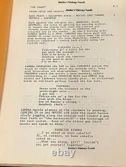 The Champ 1977 EARLY DRAFT Screenplay or Script from 1979 Movie by Walter Newman