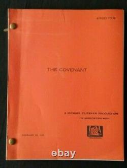 The Covenant (1985) ORIGINAL Horror Movie Script with Bradford Dillman Jose Ferer