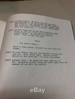 The Crater Lake Monster Vintage 1977 Original Horror Movie Script Screenplay