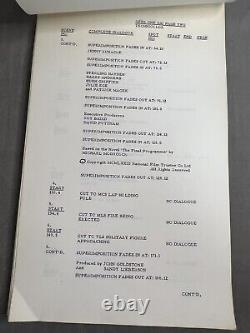 The Final Programme 1973 science fiction movie production set script